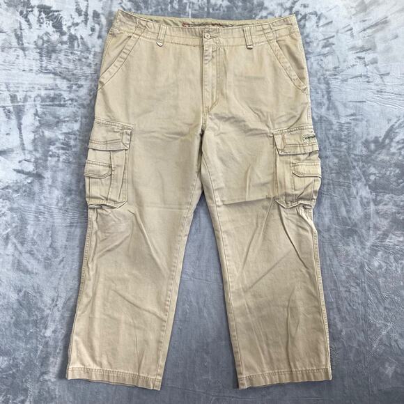 Unionbay Men's Cargo Pants Straight 40x30 Khaki - Picture 1 of 8